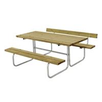 Trendyard Picknicktafel Retro Geimpregneerd Hout 1 Rugleuning