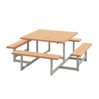 Trendyard Picknicktafel Vierkant Blokhus Lariks Hout