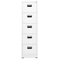 vidaXL Archiefkast 46x62x164 cm staal wit