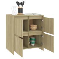 vidaXL Dressoir 70x41x75 cm spaanplaat sonoma eikenkleurig