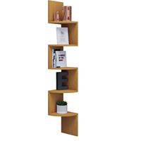 Ebuy24 - Mintis Regal ,Eckregal mit 5 Regalen Buche dekor.