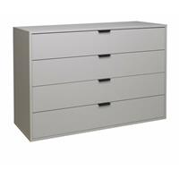 MÄUSBACHER Schubladenkommode Kommode Sideboard ca. 119 x 87 x 45 cm ohne Füsse Kreidegrau matt Lack-'SW16592'