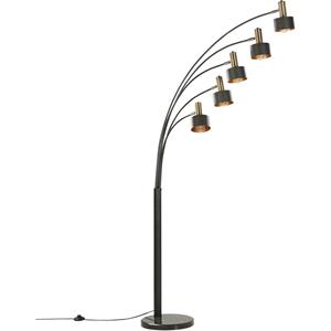 BELIANI Vloerlamp, 5 lampen zwart ANBESA