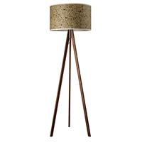 LeuchtNatur Ligno vloerlamp noten hooi/rozen
