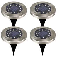 SLK 4x Solar grondspot Impuls LED Voordeelset