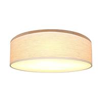 Euluna Plafondlamp Canvas, beige, Ø 48cm, hoogte 16 cm