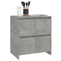 vidaXL Dressoirs 2 st 70x41x75 cm spaanplaat betongrijs