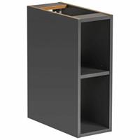 LOMADOX Badezimmer Regalschrank 20 cm breit MODENA-56 in anthrazit, B/H/T: ca. 20/57/44 cm grau