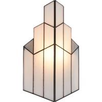 LumiLamp Wandlamp Tiffany 36*4*21 cm Creme Glas Muurlamp Sfeerlamp Tiffany Lamp