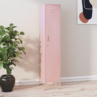 VIDAXL Schließfachschrank 35x46x180 cm Stahl Rosa - Rosa