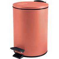 Spirella Pedaalemmer Cannes - terracotta - 5 liter etaal 20 x H27 cm oft-close - toilet/badkamer - Pedaalemmers