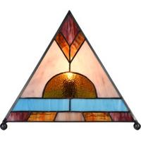 LumiLamp Tiffany Tafellamp 26*26*30 cm Bruin Glas Tiffany Bureaulamp Tiffany Lampen