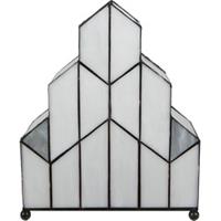 LumiLamp Tiffany Tafellamp 30*4*25 cm E14/max 1*40W Creme Glas Tiffany Bureaulamp Tiffany Lampen