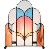 LumiLamp Tiffany Tafellamp 30*4*25 cm Creme Glas Tiffany Bureaulamp Tiffany Lampen