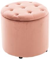 CLP Sitzhocker Pantin Samt Pink