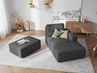 Milo Casa | Chaise Longue Carlo rechts ribstof