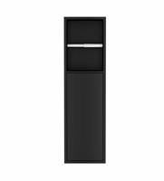 Best design Nero Zione inbouw toiletrolhouder 60x17 mat zwart