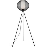 BES LED LED Vloerlamp - Trion Filtran - E27 Fitting - 1-lichts - Rond - Mat Zwart - Aluminium