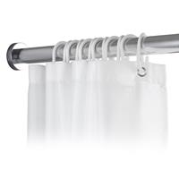 Wenko Duschvorhangstange »Luz«, , Ø 280 mm, ausziehbar, ohne bohren, 110 - 185 cm, aus rostfreiem Edelstahl