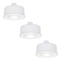 HOFTRONIC™ 3x Dimbare LED module - Vervangt GU10 - Lage inbouwdiepte - 6000K daglicht wit - 3.8 Watt - 270 Lumen - Universeel - Ultra dun