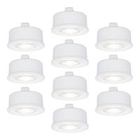 HOFTRONIC™ 10x Dimbare LED module - Vervangt GU10 - Lage inbouwdiepte - 6000K daglicht wit - 3.8 Watt - 270 Lumen - Universeel - Ultra dun