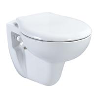 BELVIT Taharet Bidet Wand Hänge WC Weiß Abgang Wand mit Softclose Absenkautomatik Deckel - 