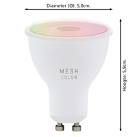 EGLO Connect-Z Zigbee LED Lamp GU10 6 Watt 345Lm Wit+RGB