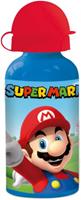Nintendo drinkfles Super Mario Bros 400 ml aluminium blauw