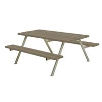 Trendyard Picknicktafel Tuin Alpha Grijs Bruin