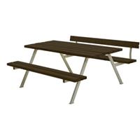 Trendyard Picknicktafel Tuin Alpha Zwart 1 Rugleuning