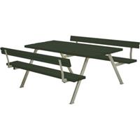 Trendyard Picknicktafel Tuin Alpha Groen 2 Rugleuningen