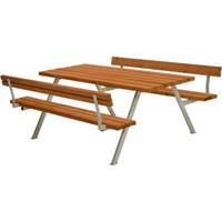 Trendyard Picknicktafel Tuin Alpha Teak 2 Rugleuningen