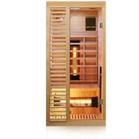 Dewello Infrarotkabine Infrarotsauna Hamlin, inkl. Vollspektrumstrahler für 1 Person - LED-Farblicht - Wärmekabine mit Radio, Bluetooth 90 cm x 90 cm