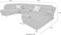Sit&more Wohnlandschaft, mit Federkern, wahlweise mit Bettfunktion