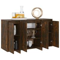 vidaXL Dressoir 120x41x75 cm spaanplaat gerookt eikenkleurig
