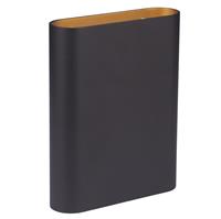 LT-Luce Wandlamp Ovalo 12Watt Led Zwart Goud