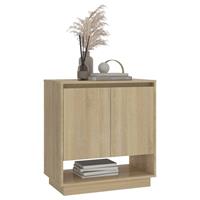 vidaXL Dressoir 70x41x75 cm spaanplaat sonoma eikenkleurig