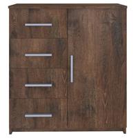 vidaXL Dressoir 79x35x88 spaanplaat gerookt eikenkleurig