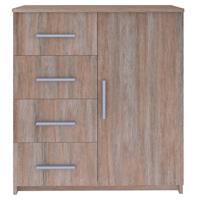 vidaXL Dressoir 79x35x88 spaanplaat grijs sonoma eikenkleurig