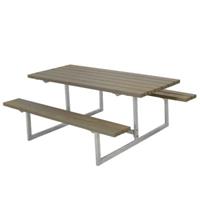 Trendyard Picknicktafel Hout en Staal Basic Grijs Bruin