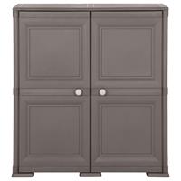 VIDAXL Kunststoffschrank Holzdesign 79x43x85,5 cm Grau - Grau - 