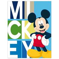 Fleecedeken Mickey Mouse Junior 140 X 100 Cm Lichtblauw