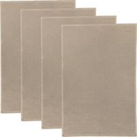 Erwin Müller Multifunktionstuch 4er-Pack Baumwolle beige Gr. 50 x 70