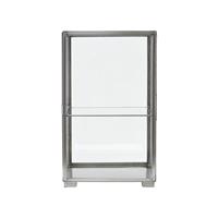 Vitrinekast Glass zink 41cm