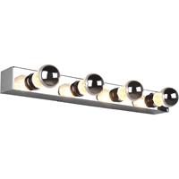 BES LED LED Wandlamp - Trion Teatri - E27 Fitting - Spatwaterdicht IP44 - Rechthoek - Mat Chroom - Aluminium