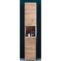 TRENDTEAM Badezimmer Hochschrank Badschrank Highboard Amanda/Mando Asteiche 37 x 190 x 31