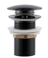 Saniclear Scarro afvoerplug / clickwaste verouderd ijzer - gunmetal