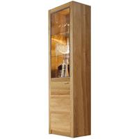 58 AUFM KESSEL Hochvitrine Janel 64x200x37 Vitrine Wild Eiche/Asteiche massiv geölt 10062