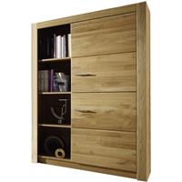 58 AUFM KESSEL Stauraumelement Janel 96x141x37 Stauraumschrank Wild Eiche/Asteiche massiv geölt 10063