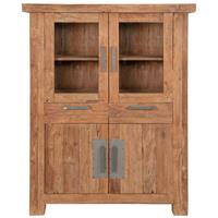 SIT MÖBEL CORAL Highboard 2 Glastüren, 2 Schubladen, 2 Holztüren